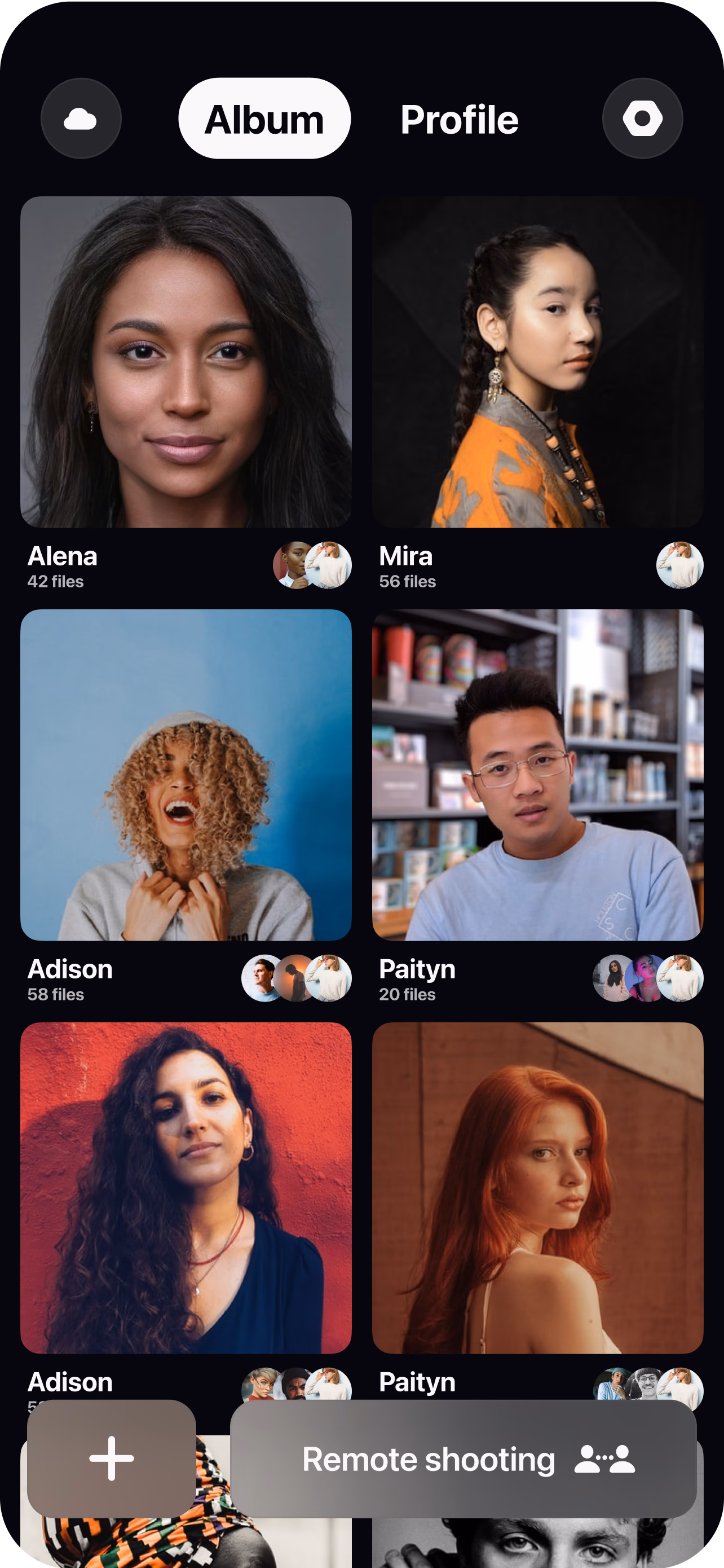 Opening a remote casting room for a modeling agency open call and inviting talent by link.